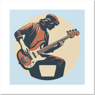 Retro Bassman Posters and Art